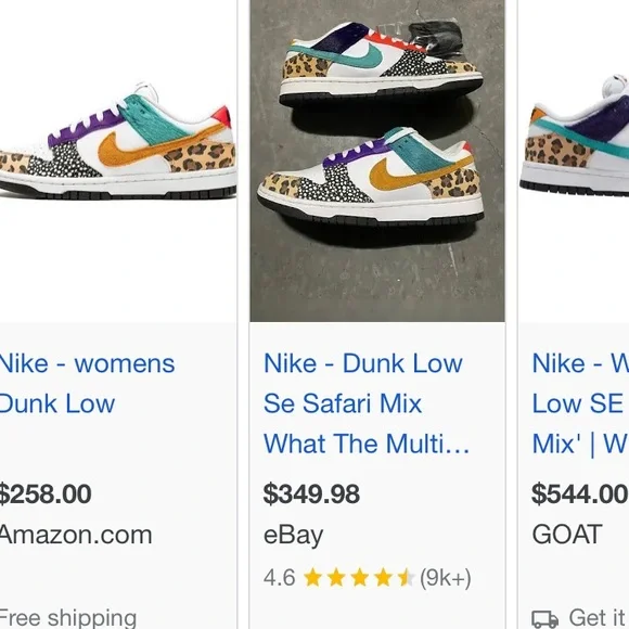 Nike Dunk Low Safari Mix. Size 6 - Picture 16 of 16